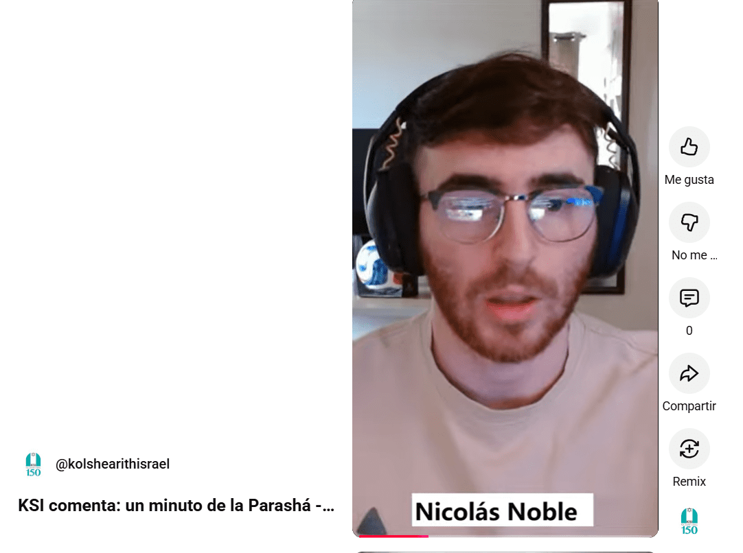 KSI comenta: un minuto de la Parashá – Nicolás Noble sobre Parashat Miketz