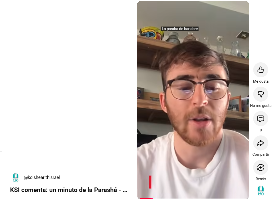 KSI comenta: un minuto de la Parashá – Nicolás Noble sobre Parashat Bemidvar