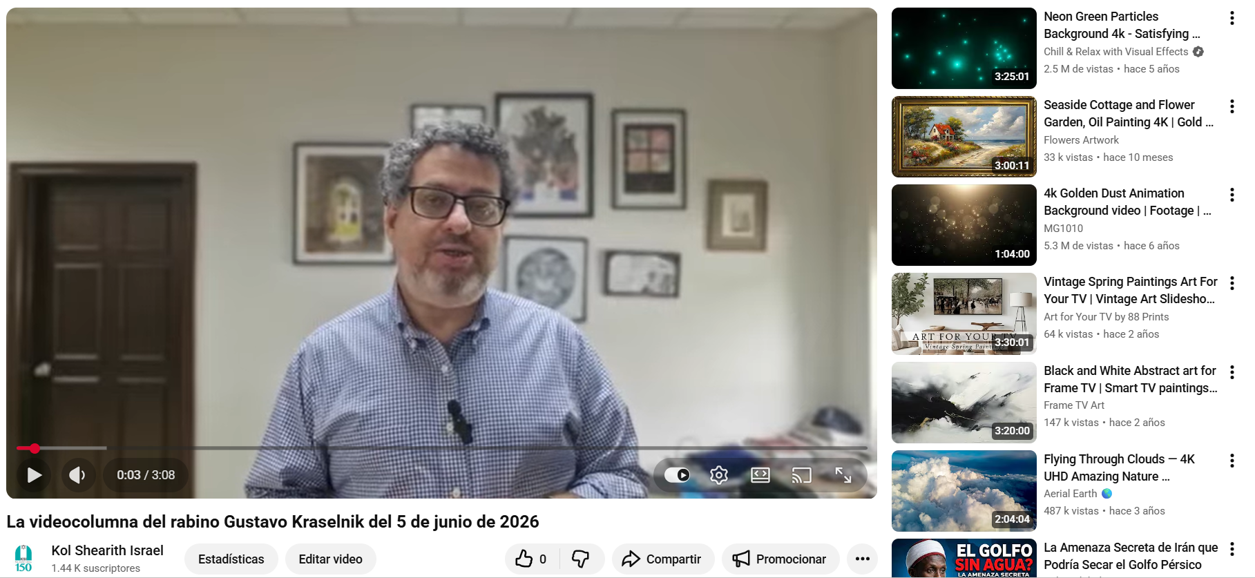 La videocolumna del rabino Gustavo del 5 de junio de 2026